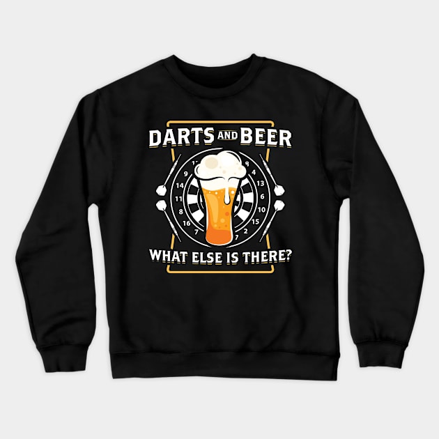 Darts And Beer - Darts Player Crewneck Sweatshirt by Streetwear KKS